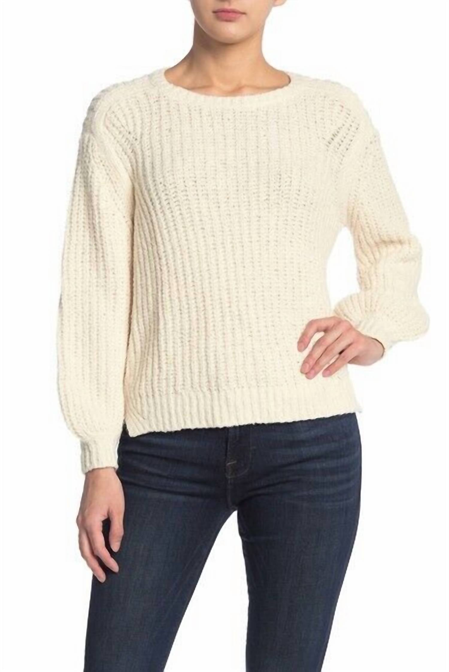 

Свитер Swing Crew Neck из хлопка грубой вязки в цвете Off White FRAME
