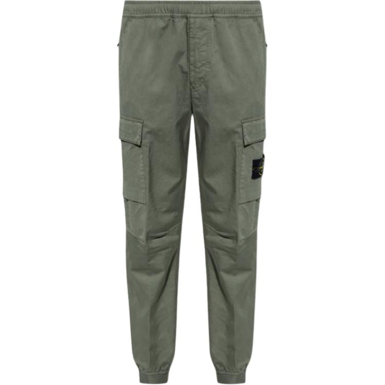 

Узкие брюки карго с компасом STONE ISLAND, зеленые