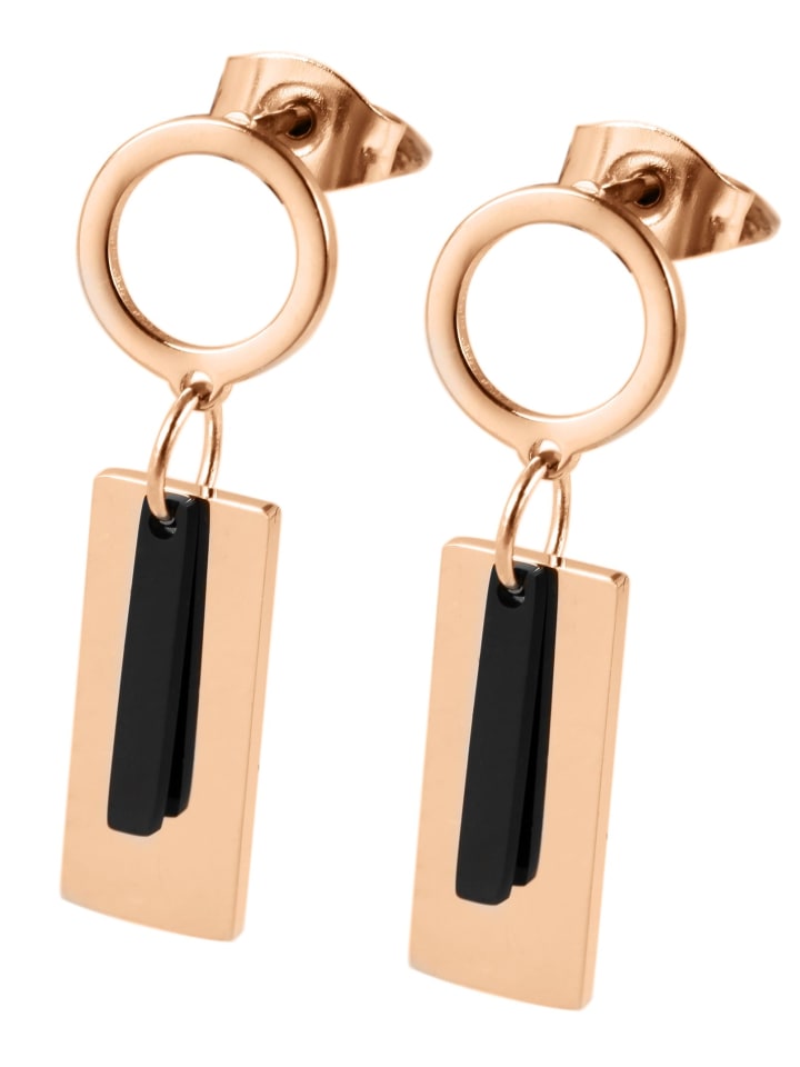 

Adeliás Женские серьги - серьги-гвоздики из нержавеющей стали в золотом исполнении