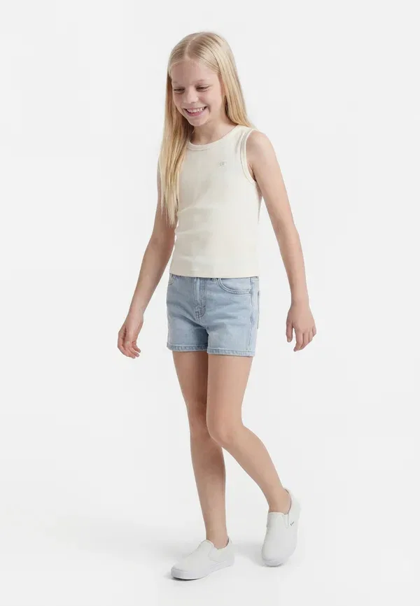 Топ без рукавов Champion Icons fitted sleveless tank with c logo top, цвет слоновой кости
