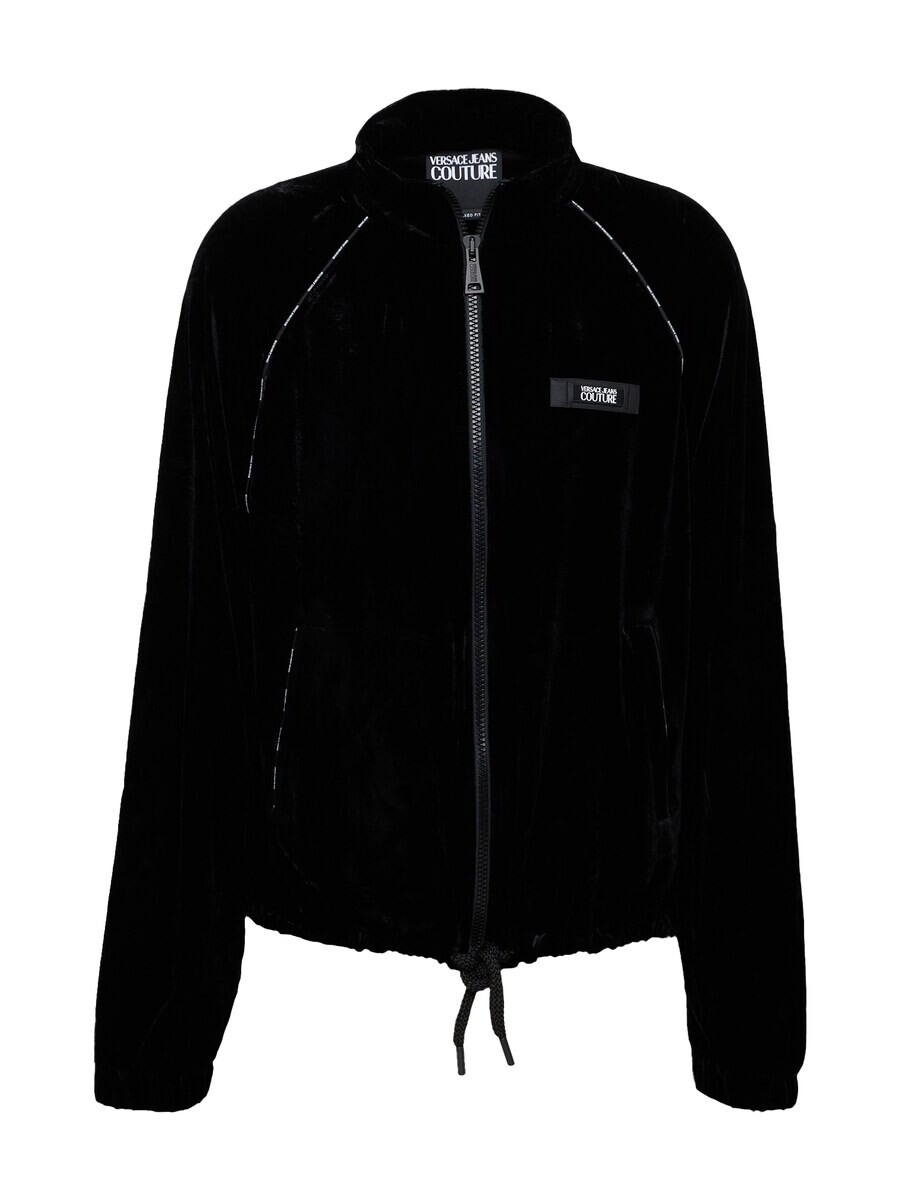 

Куртка на молнии Versace Jeans Couture Zip-Up Hoodie, черный