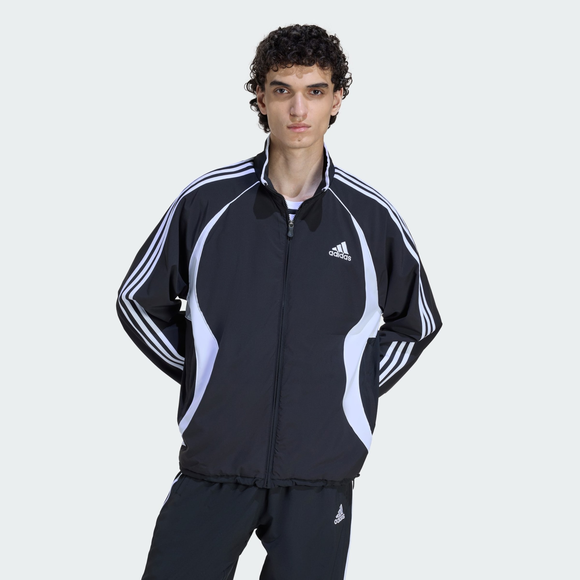 Adidas Originals Куртка межсезонная 'Teamgeist Adicolor' в черном цвете — фото 2