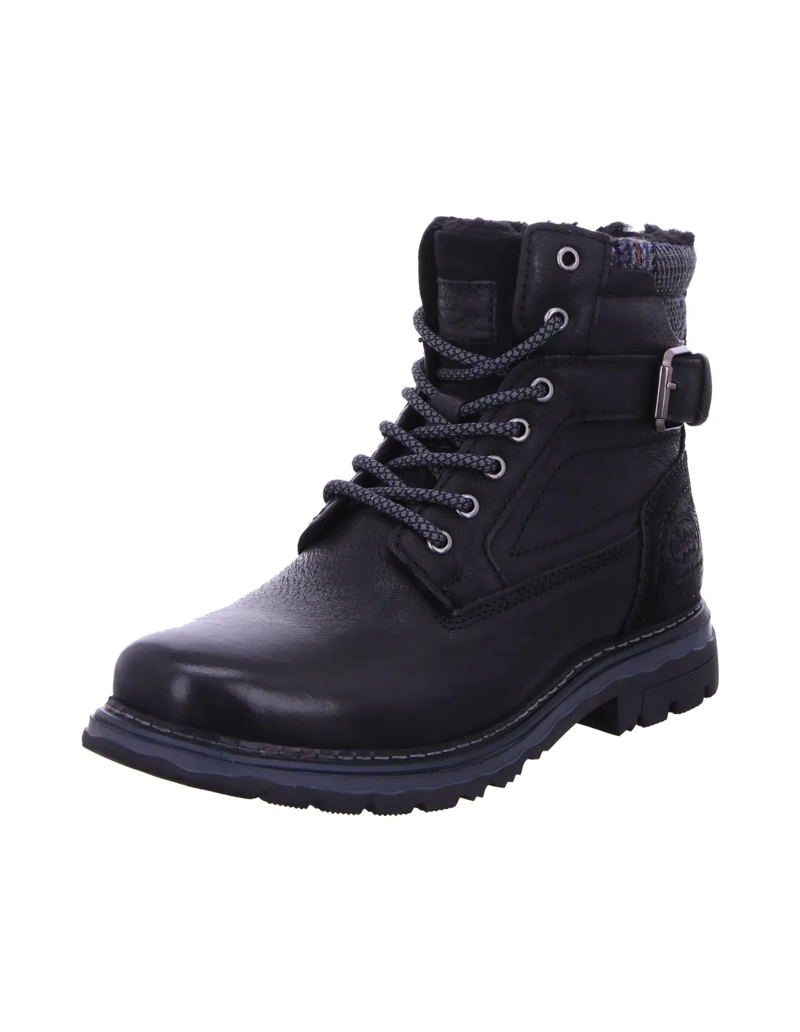 Ботинки шнурованные, кожаные DOCKERS, черный
