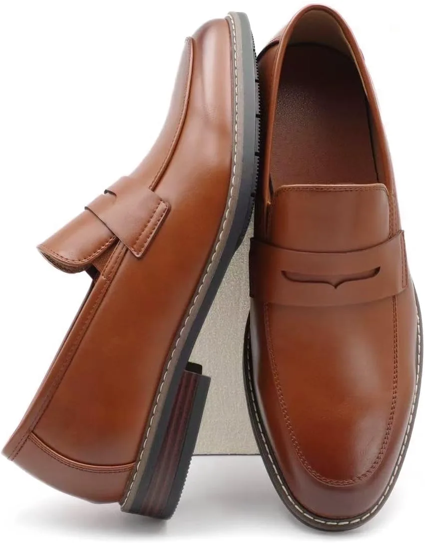 Лоферы Finishing & Sewing Men's Classic Moc-Toe Penny Loafers, коричневый — фото 3