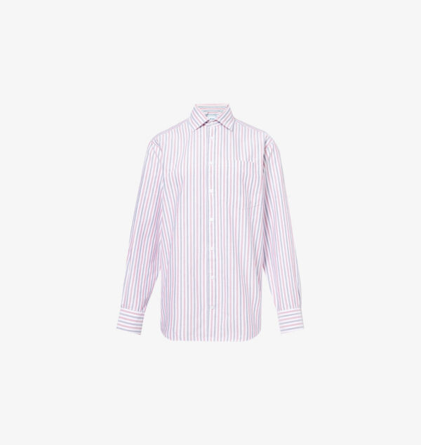 

Рубашка Chessie из органического хлопка с накладным карманом With Nothing Underneath, красный