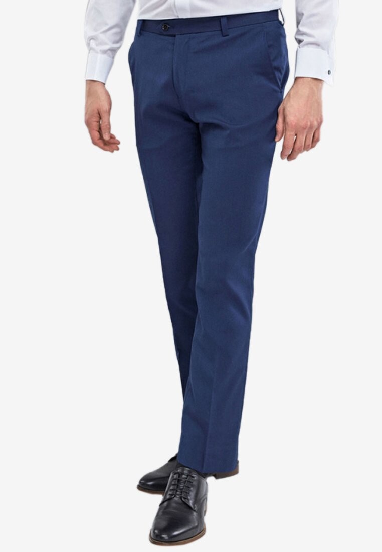 Костюмные брюки SLIM FIT STRETCH Next, синий — фото 3
