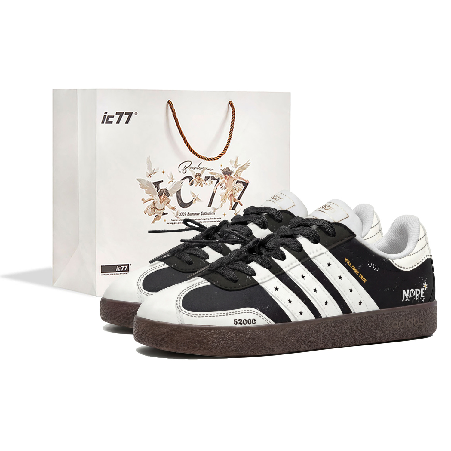 

Adidas Neo VL Court 20 Nostalgic Dream Box Leather кроссовки для скейтбординга с кожаной подкладкой, износостойкие, низкие, унисекс, черные