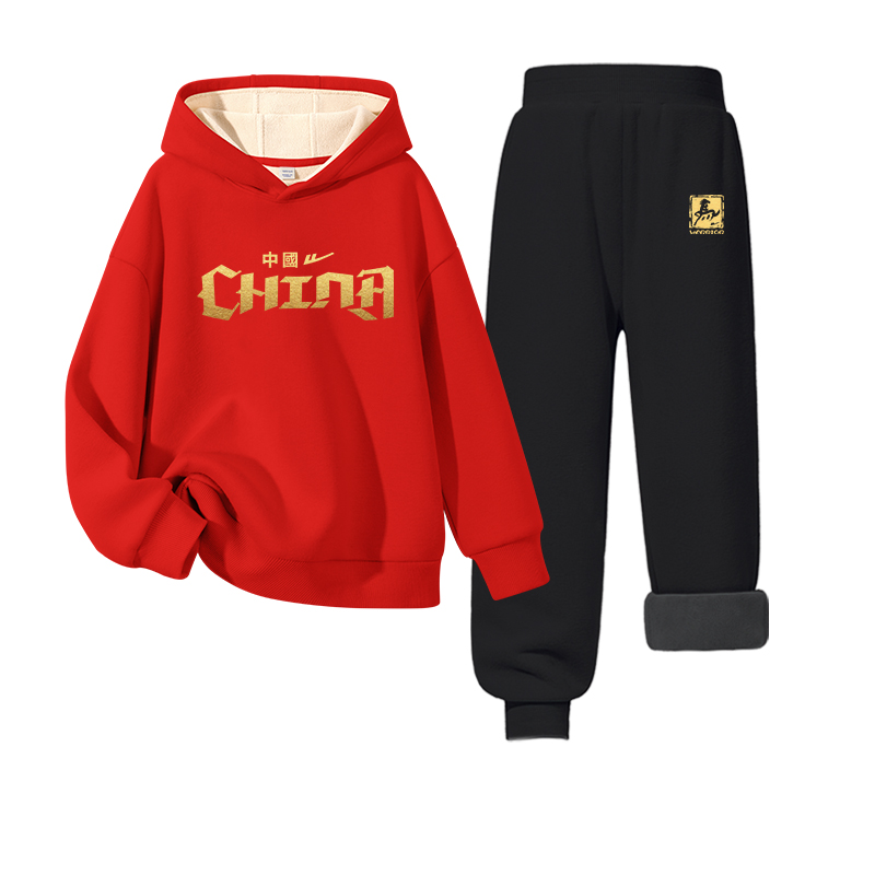 

Детская повседневная спортивная одежда WARRIOR, red/h золото-stamped china-черный/h золото seal k