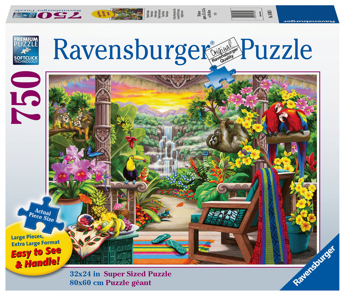 

Ravensburger, пазл, XXL, Отдых в тропиках, 750 шт.