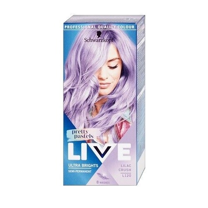 

Краска для волос Live Ultra Brights Or Pastel полутвердая L120 Lilac Crush 65 мл, Schwarzkopf