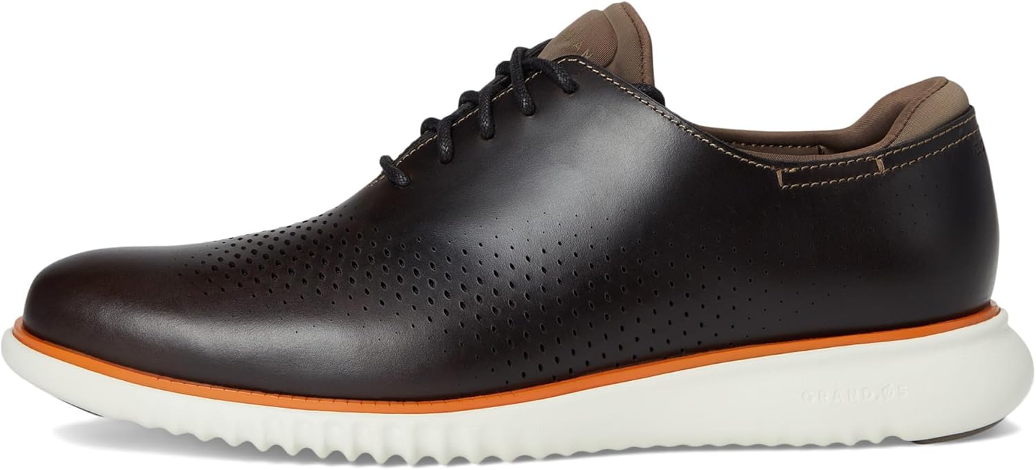 Мужские оксфорды Cole Haan Zerogrand Wing, Morel/Marmalade/Silver Birch — фото 4