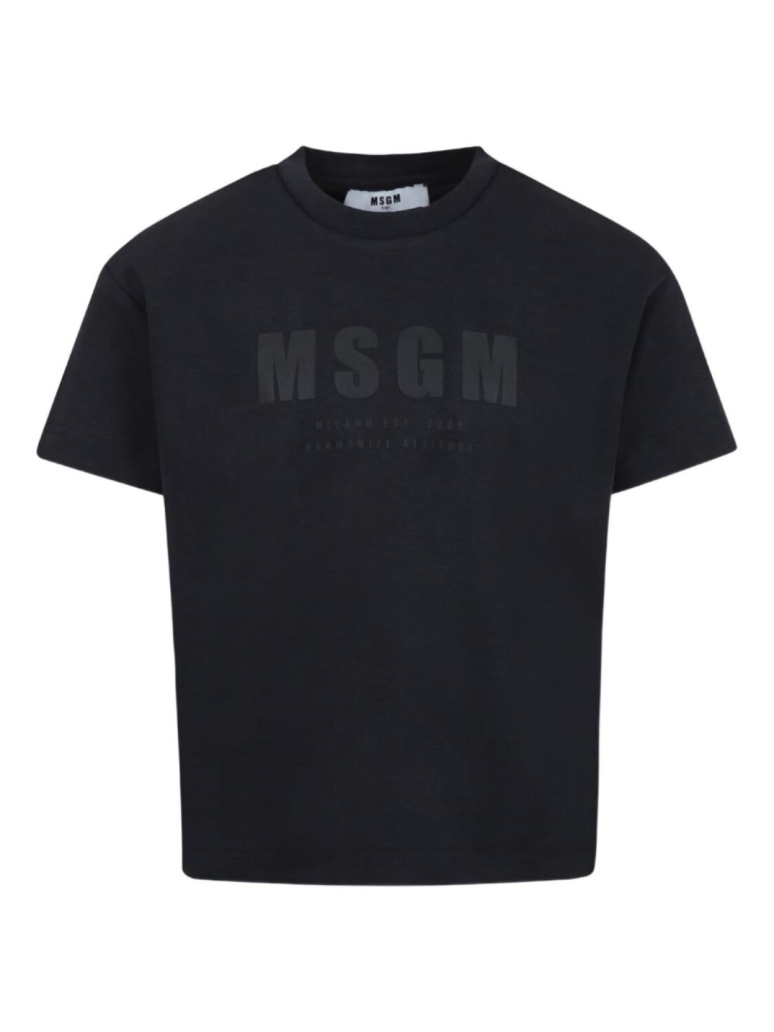 

MSGM Kids футболка с логотипом, черный