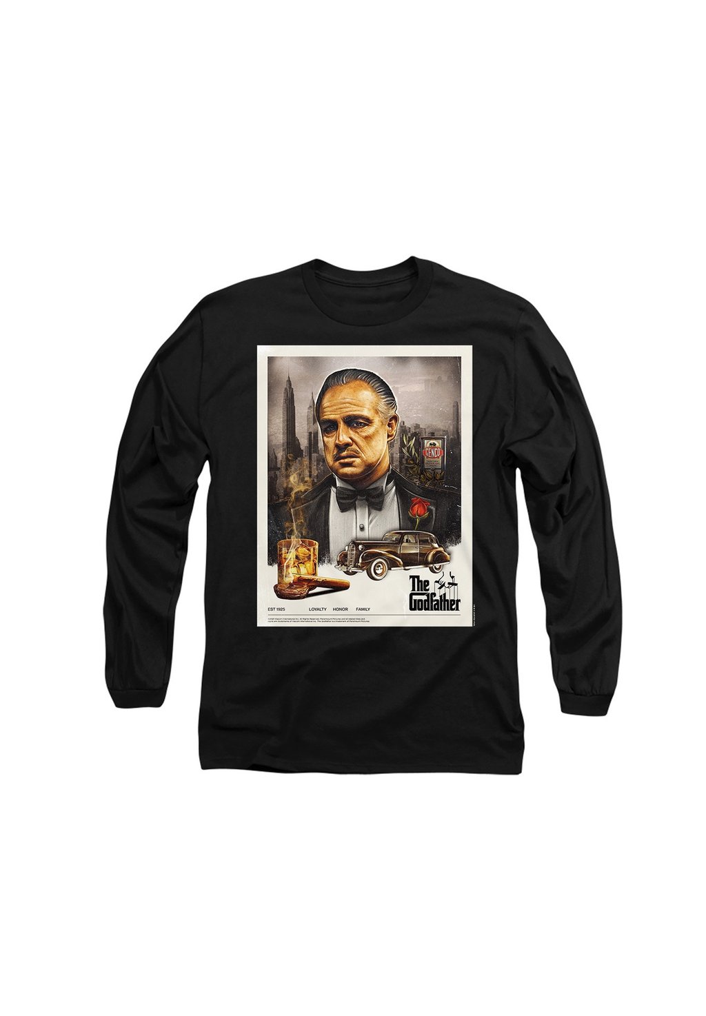 

Футболка с принтом GODFATHER VINTAGE POSTER Cotton Soul, черный