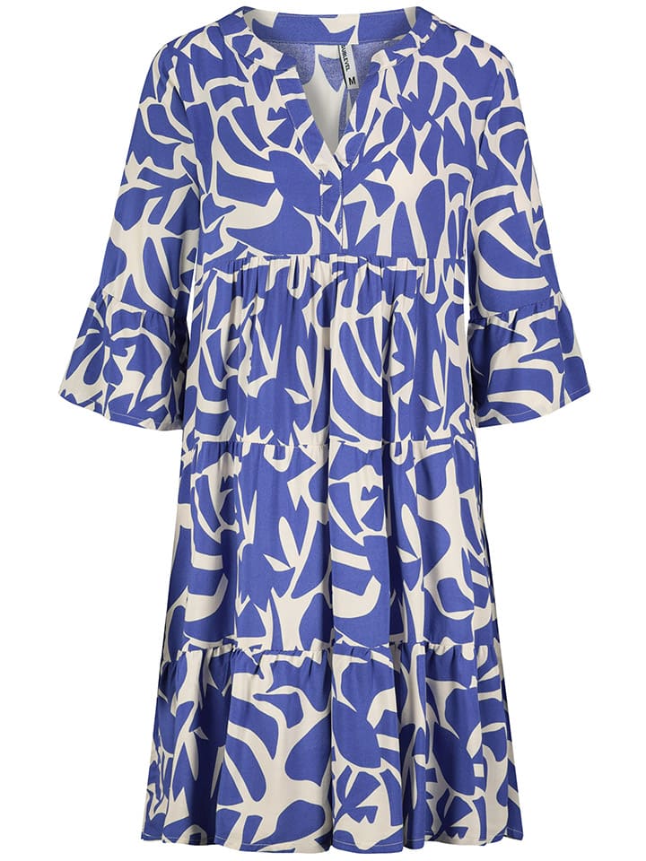 

Платье до колена Sublevel, синий/белый