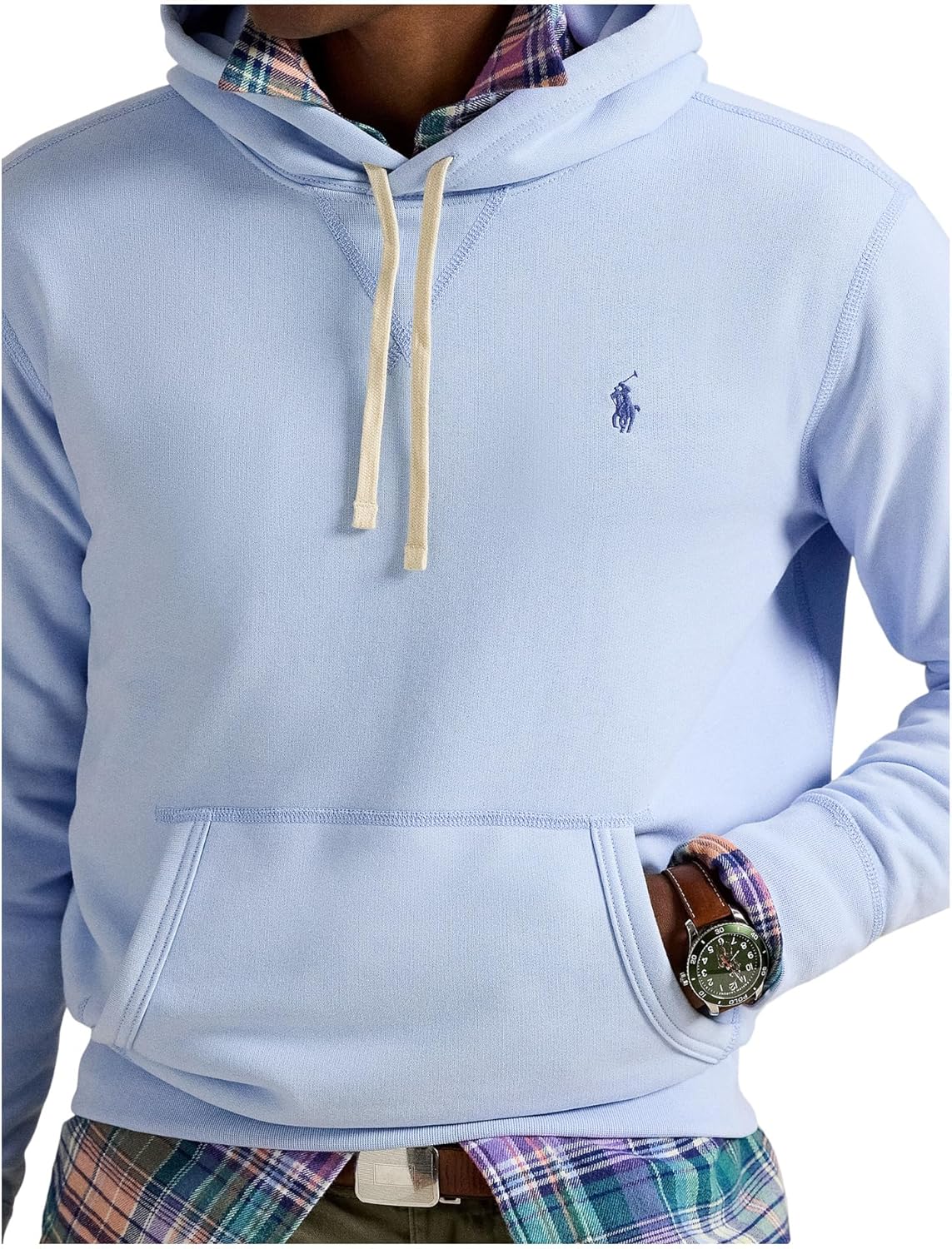 POLO RALPH LAUREN Мужская толстовка The Rl Fleece Hoodie, Southport Blue — фото 2