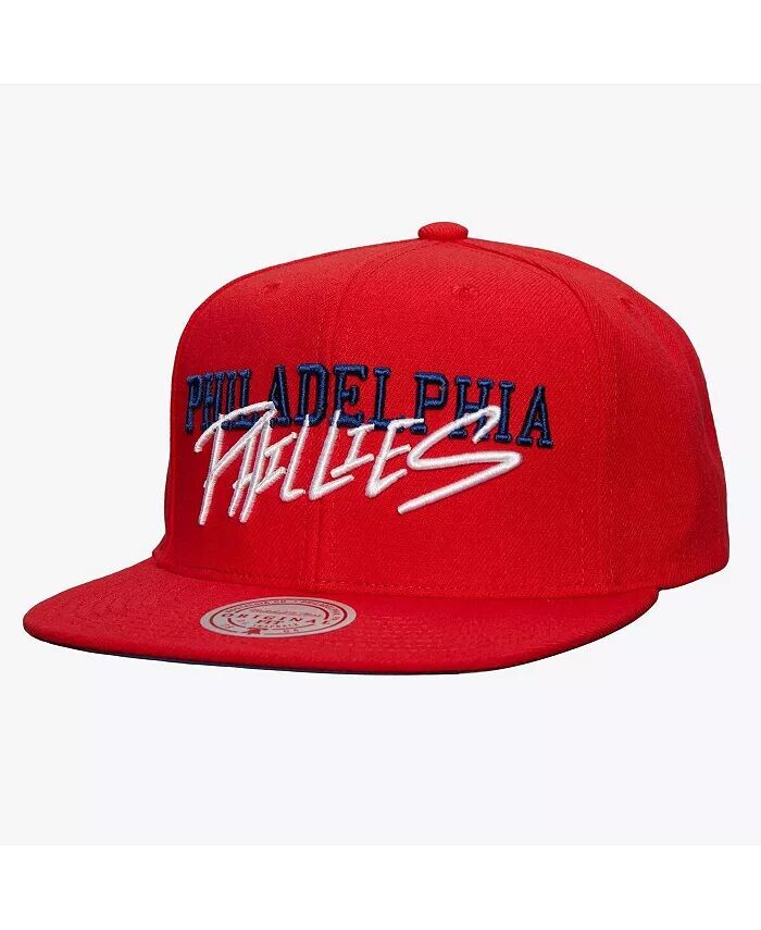 

Мужская красная кепка Philadelphia Phillies Team с меткой Snapback Mitchell & Ness, красный
