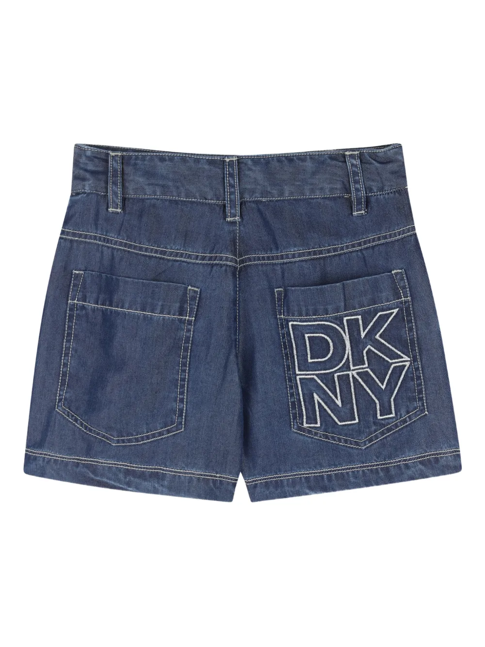 Шорты с контрастной строчкой Dkny Kids, синий — фото 2