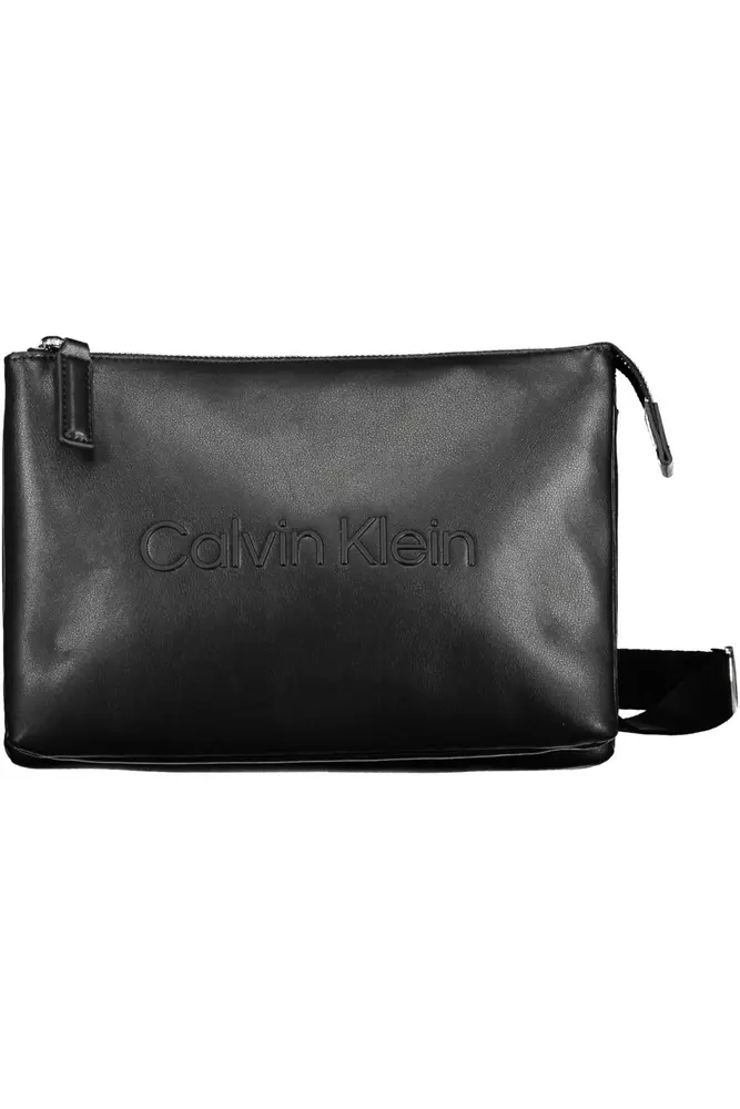 

Черная мужская сумка из полиэстера через плечо Calvin Klein