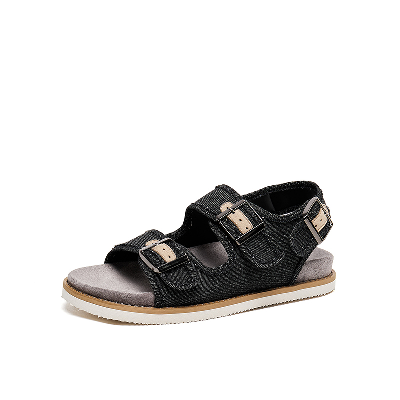 Lee Cooper Мужские пляжные сандалии Denim Blue/Denim Black, цвет Denim Blue — фото 3