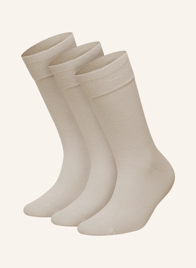 

Комплект из 3 носков one color smooth Dillysocks, бежевый