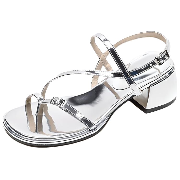 Сандалии с одним ремешком женские City camel, Silver