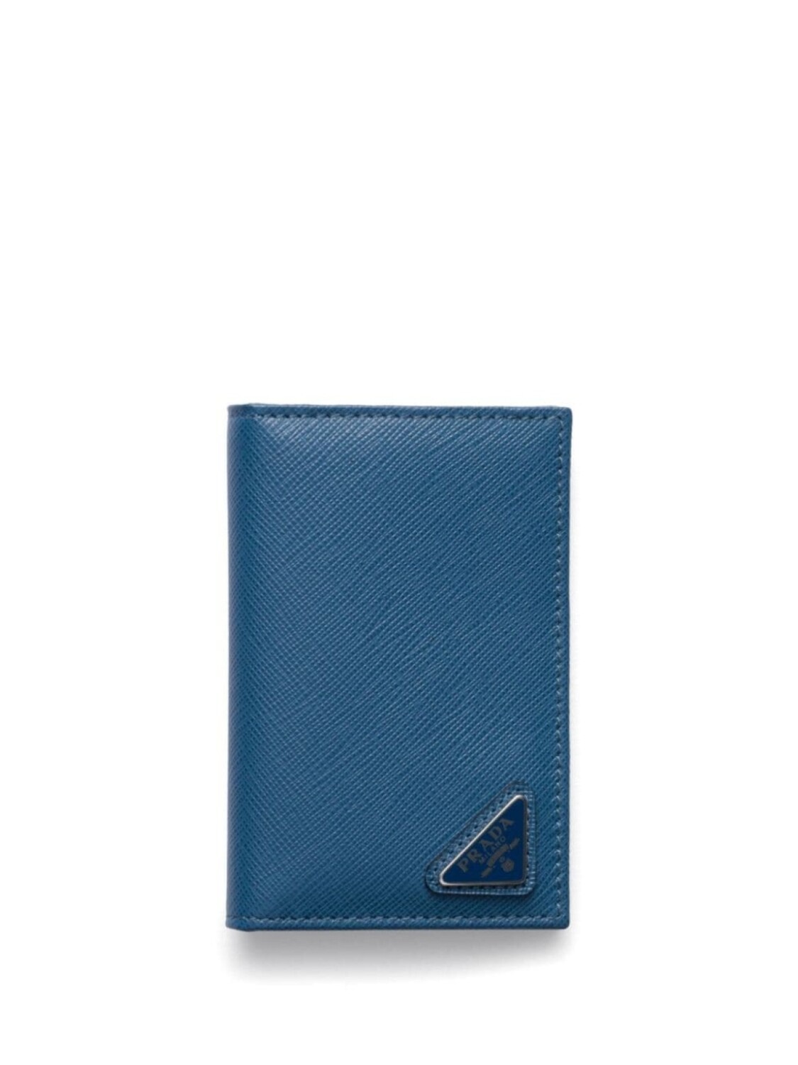 Визитница Prada из сафьяновой кожи, синий