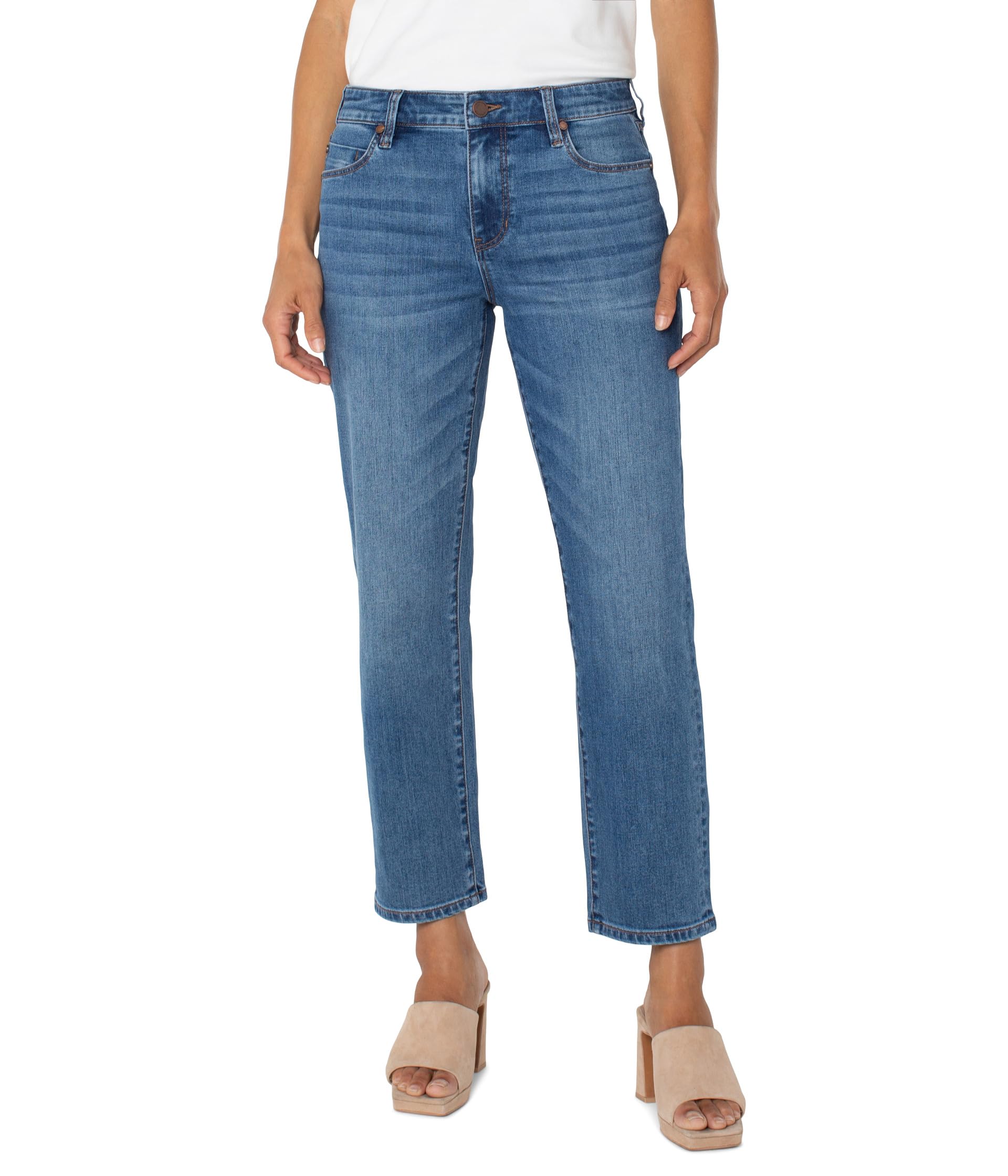 

Джинсы Liverpool Los Angeles Kennedy Crop Straight Jeans, цвет Temecula