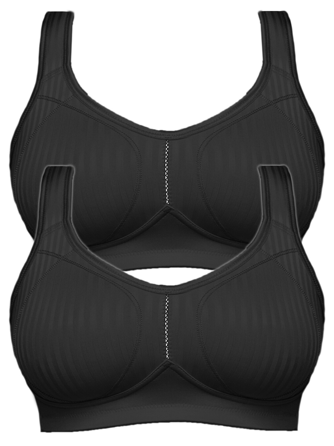 

Бюстгальтер без косточек SUSA 2er Pack Entlastungs BH Cremona, черный