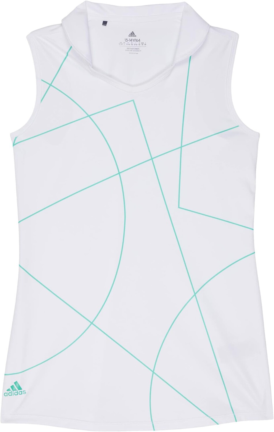 

Рубашка Adidas Sleeveless Golf Polo Shirt, цвет Semi Mint Rush