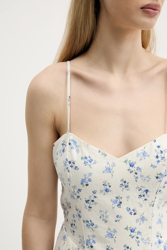 

Льняное платье Hollister Co., бежевый