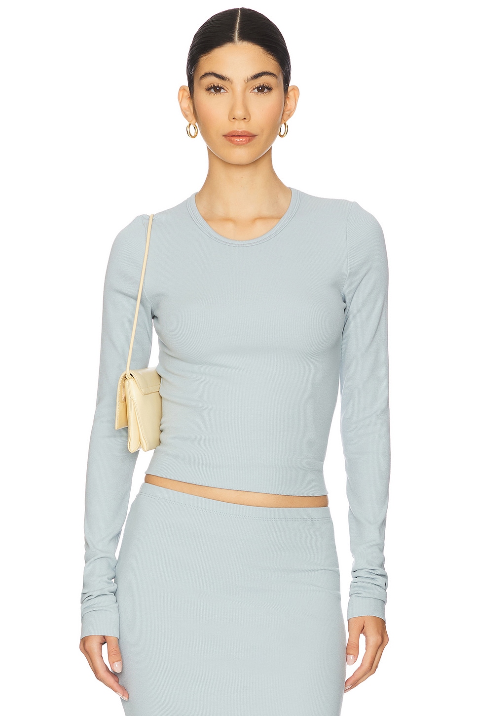 

Длиннорукавная облегающая кофта Eterne, dusty blue