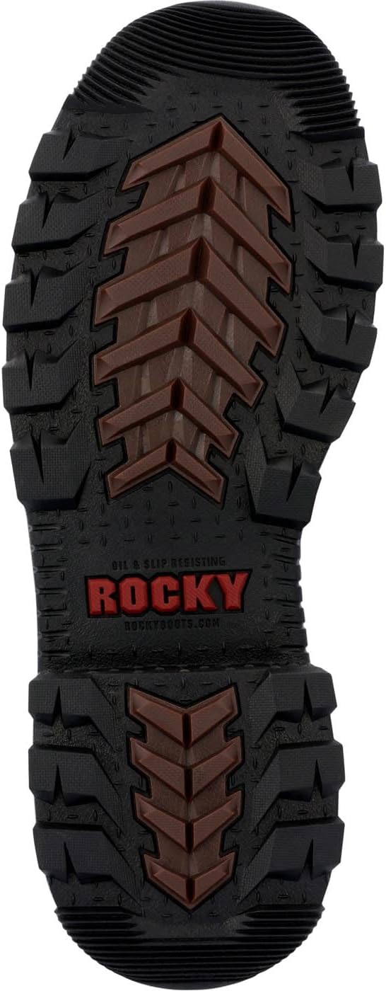 Ботинки ROCKY с композитным носком, внутренней защитой от ударов рогом барана, коричневый — фото 2