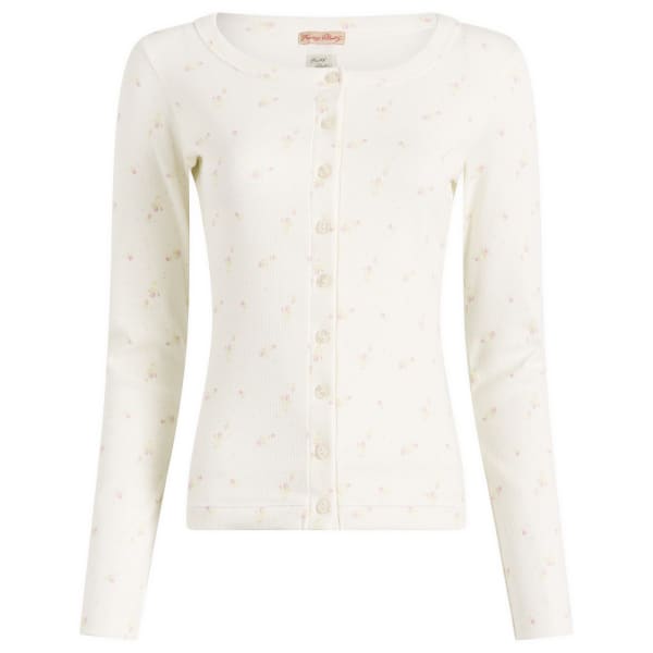 

Кардиган с мелким цветочным узором Fruity Booty, белый