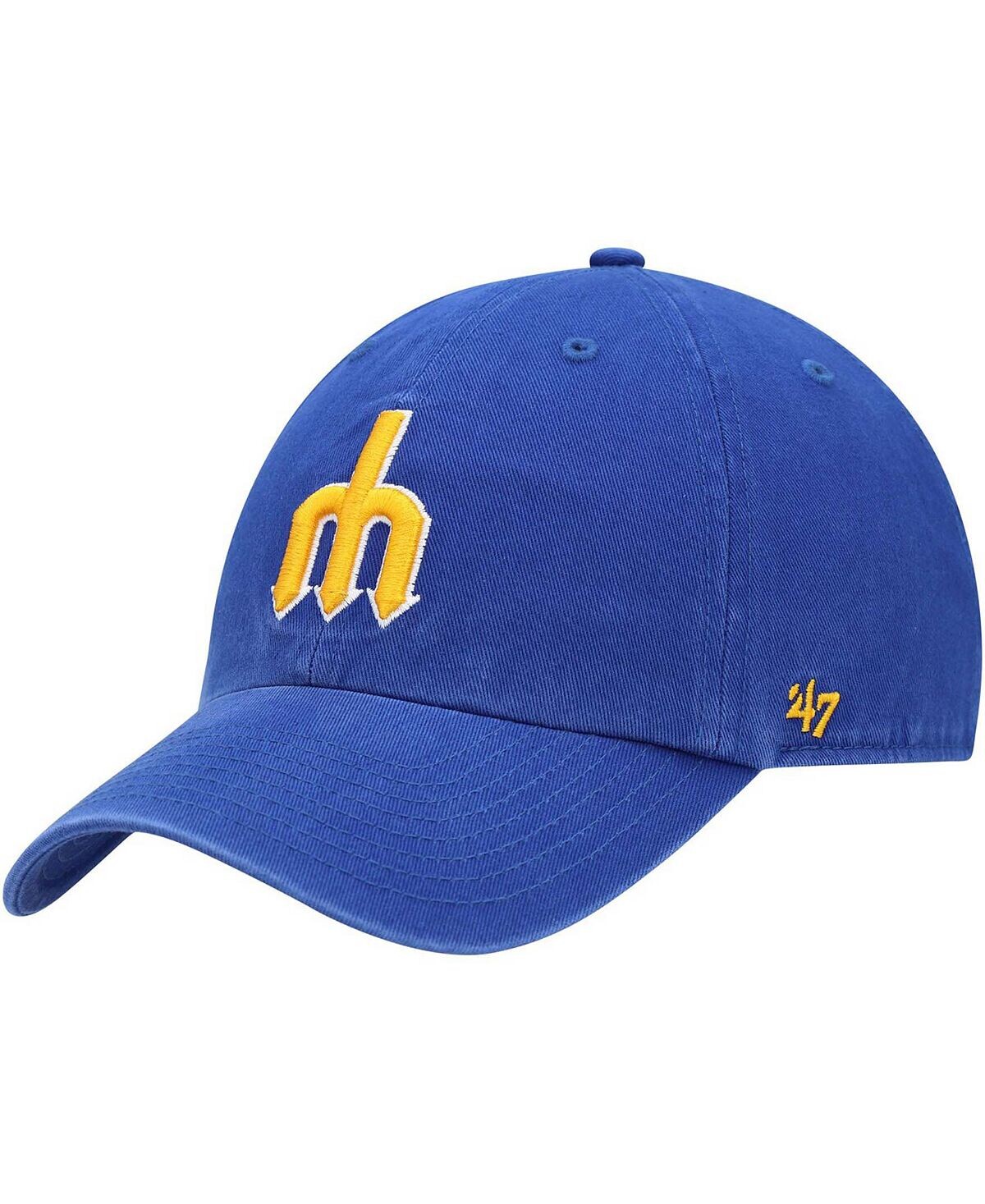 

Мужская регулируемая шляпа Royal Seattle Mariners 1977 с логотипом Cooperstown Collection '47 Brand