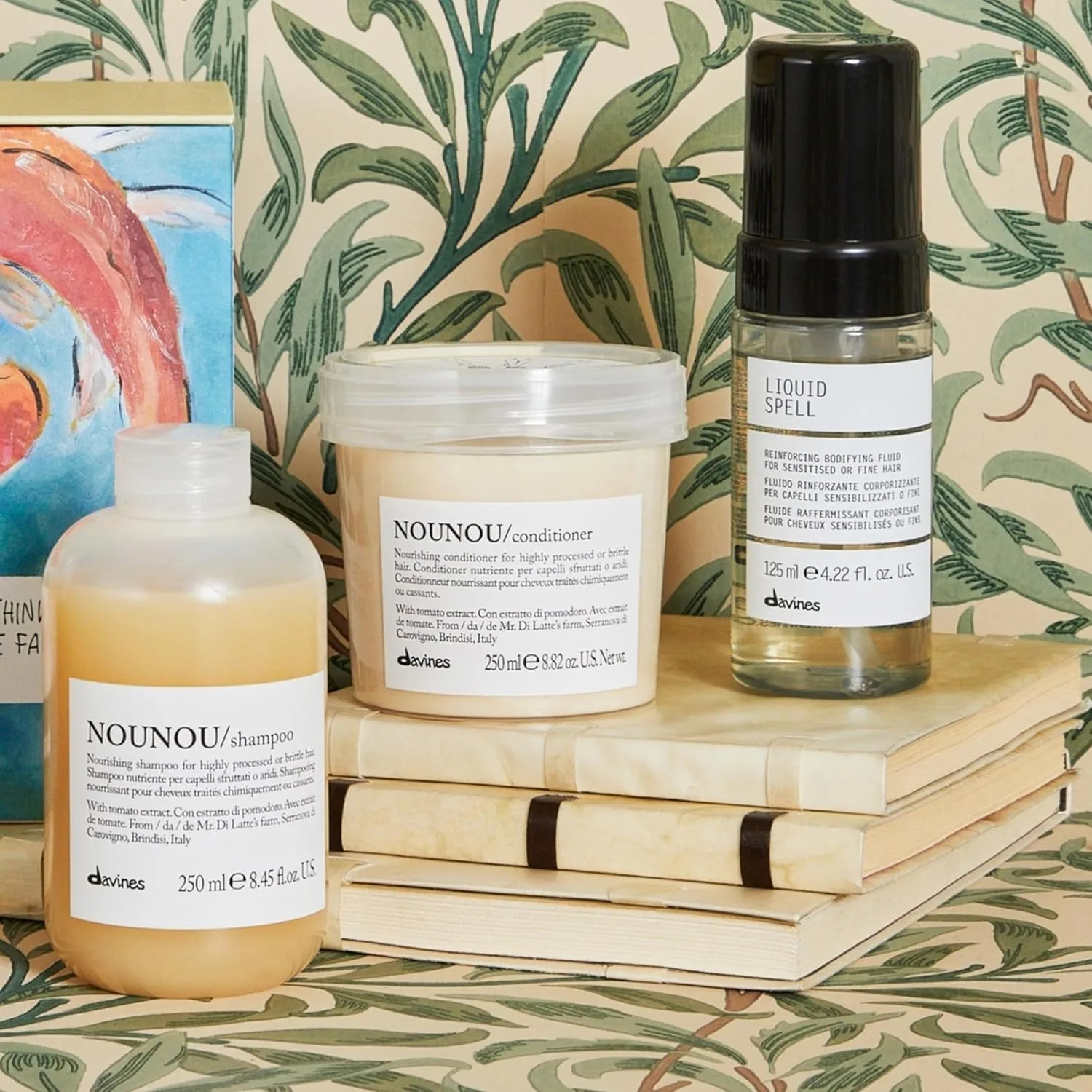 Davines NOUNOU Кондиционер | Увлажняющий глубокий кондиционер для обесцвеченных, завитых, расслабленных, поврежденных или очень сухих волос | Восстанавливает химически обработанные волосы | 74 мл набор из 2 штук — фото 3