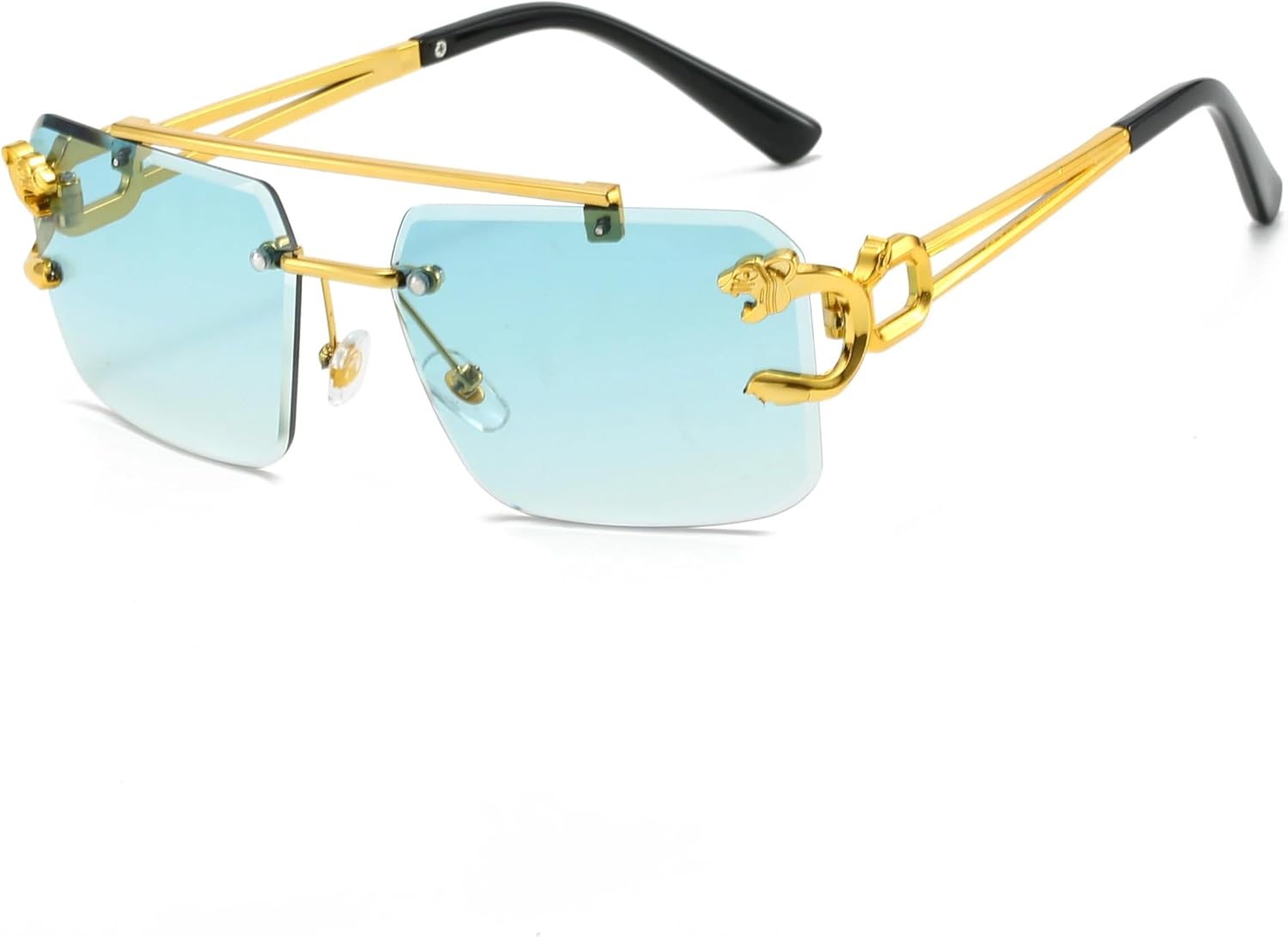 

Солнцезащитные очки с защитой от УФ-излучения UV400 | Градиентные линзы, металлические, для женщин | Яркие цветные линзы, идеально подходят для занятий спортом на открытом воздухе и вождения DSVIGF, Gradient Green