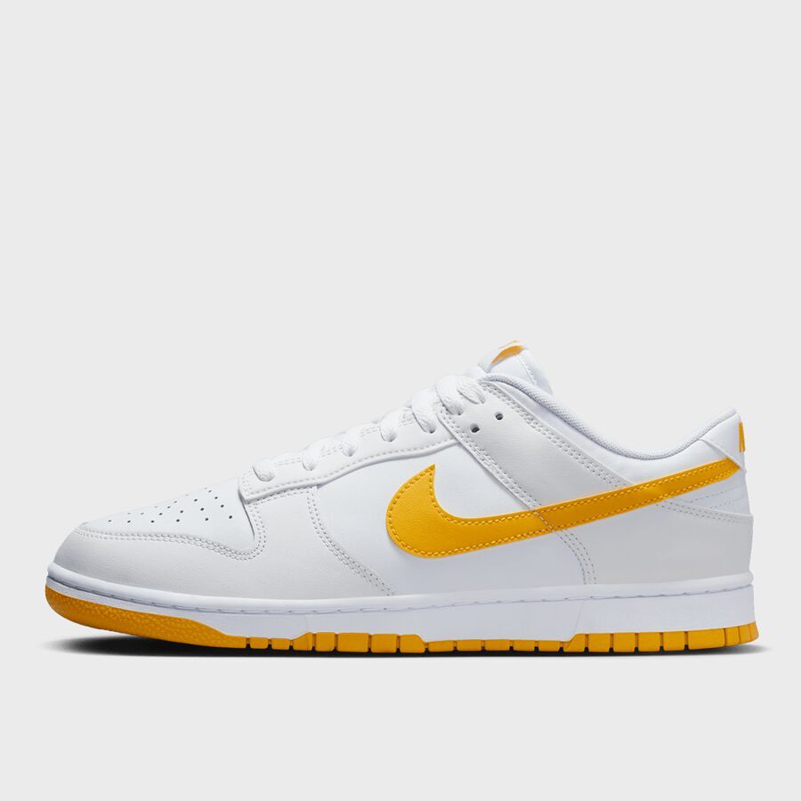 

Кроссовки Dunk Low Retro NIKE, цвет white/university gold-summit white