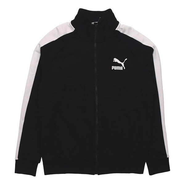 

Куртка iconic t7 track top ft knit jacket black Puma, черный