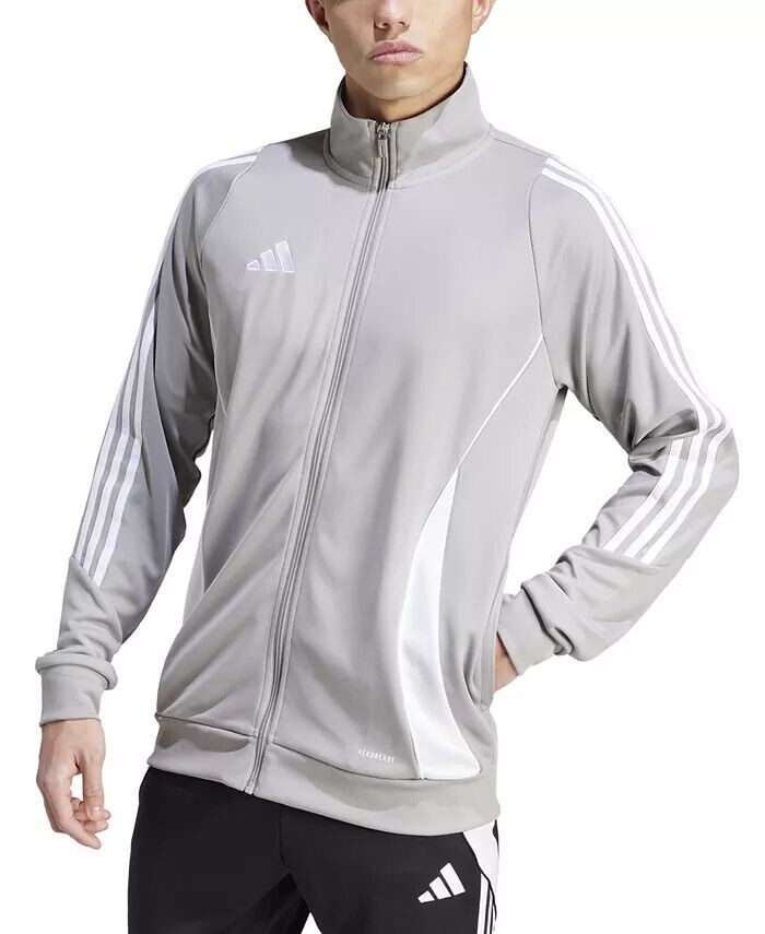 

Мужская спортивная куртка с 3 полосками Tiro 24 Slim Fit Performance adidas, серый