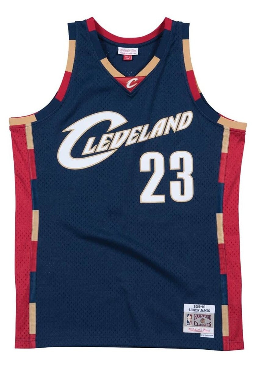 

Топ Nba Swingman Alternate Ceveland Cavaliers 08 Lebron Jame Mitchell & Ness, цвет navy