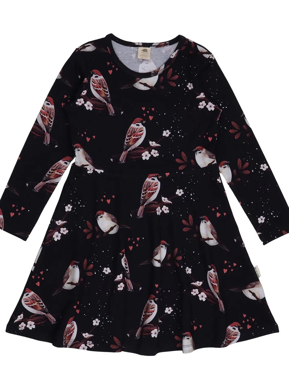 Платье Walkiddy Little Sparrows Dress черного цвета