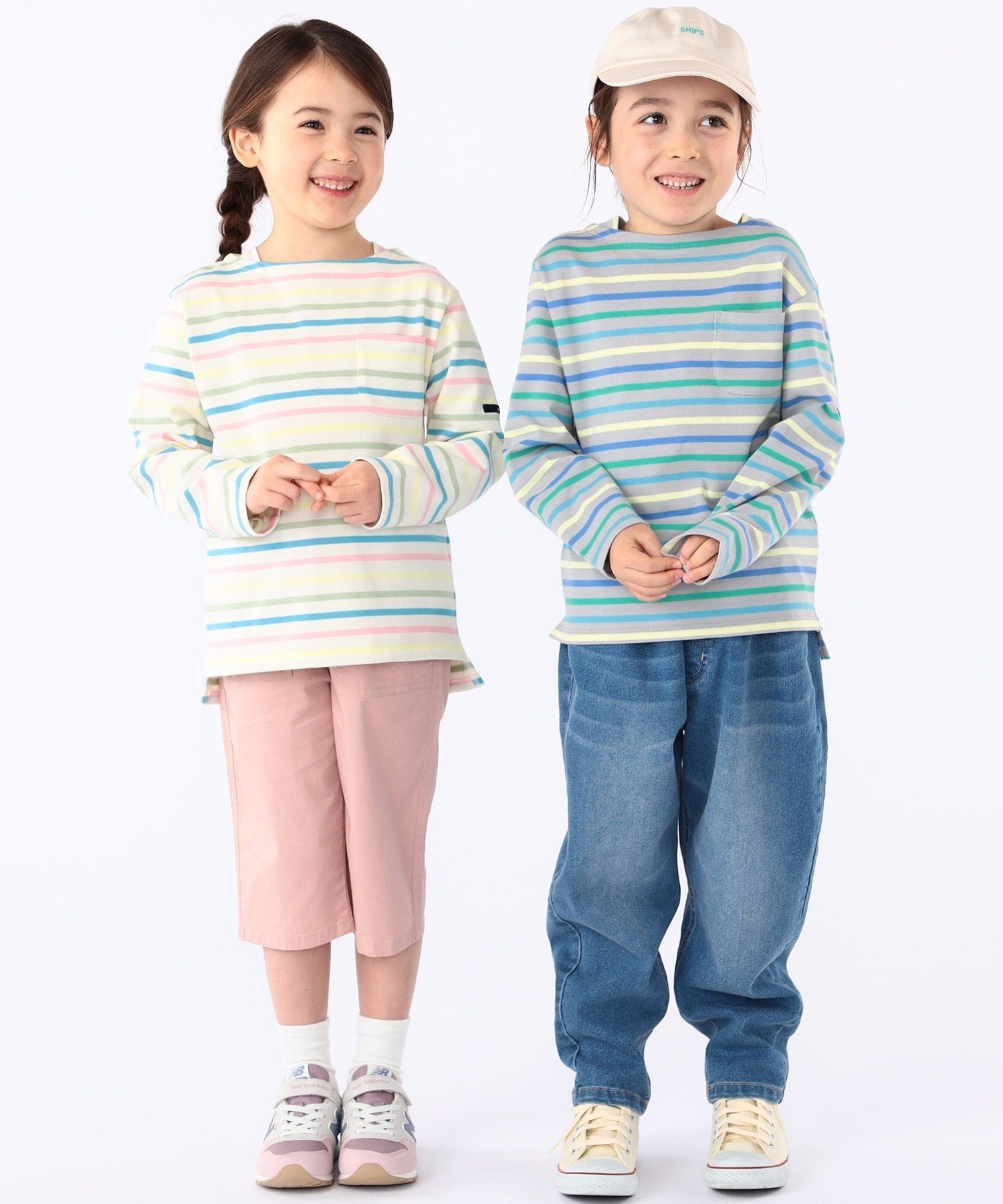Детская футболка с длинным рукавом в полоску (100–130 см) SHIPS KIDS, Off white — фото 4