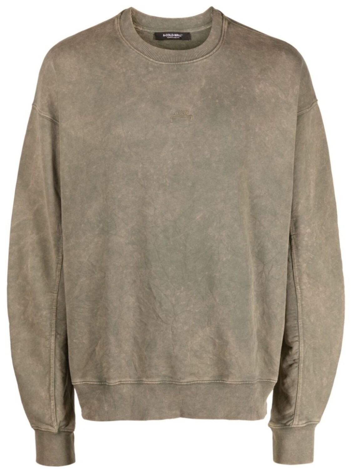 

A-COLD-WALL* толстовка Uniform Crewneck со сборками, зеленый