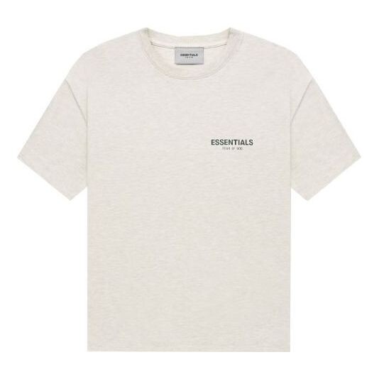

Футболка Fear of God Essentials FW21 Tee Light Heather Oatmeal, цвет oatmeal