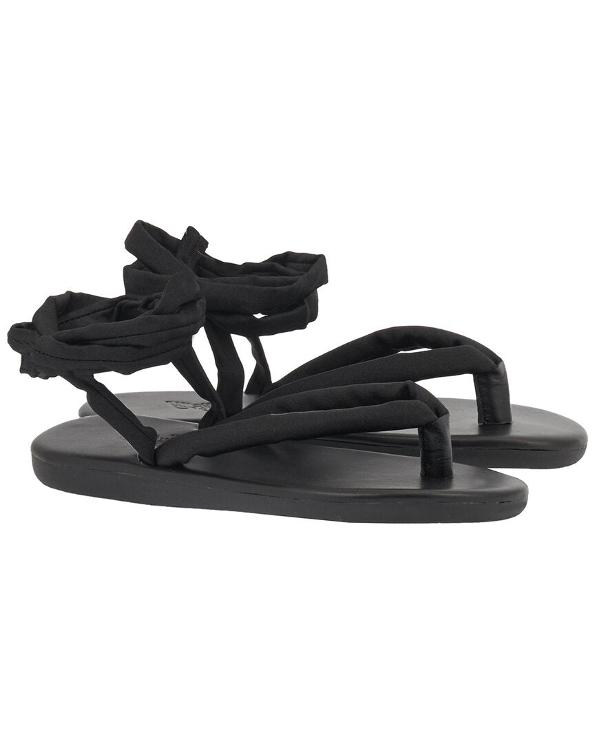 Древнегреческие сандалии Puffy Lace Up Ancient Greek Sandals, черный