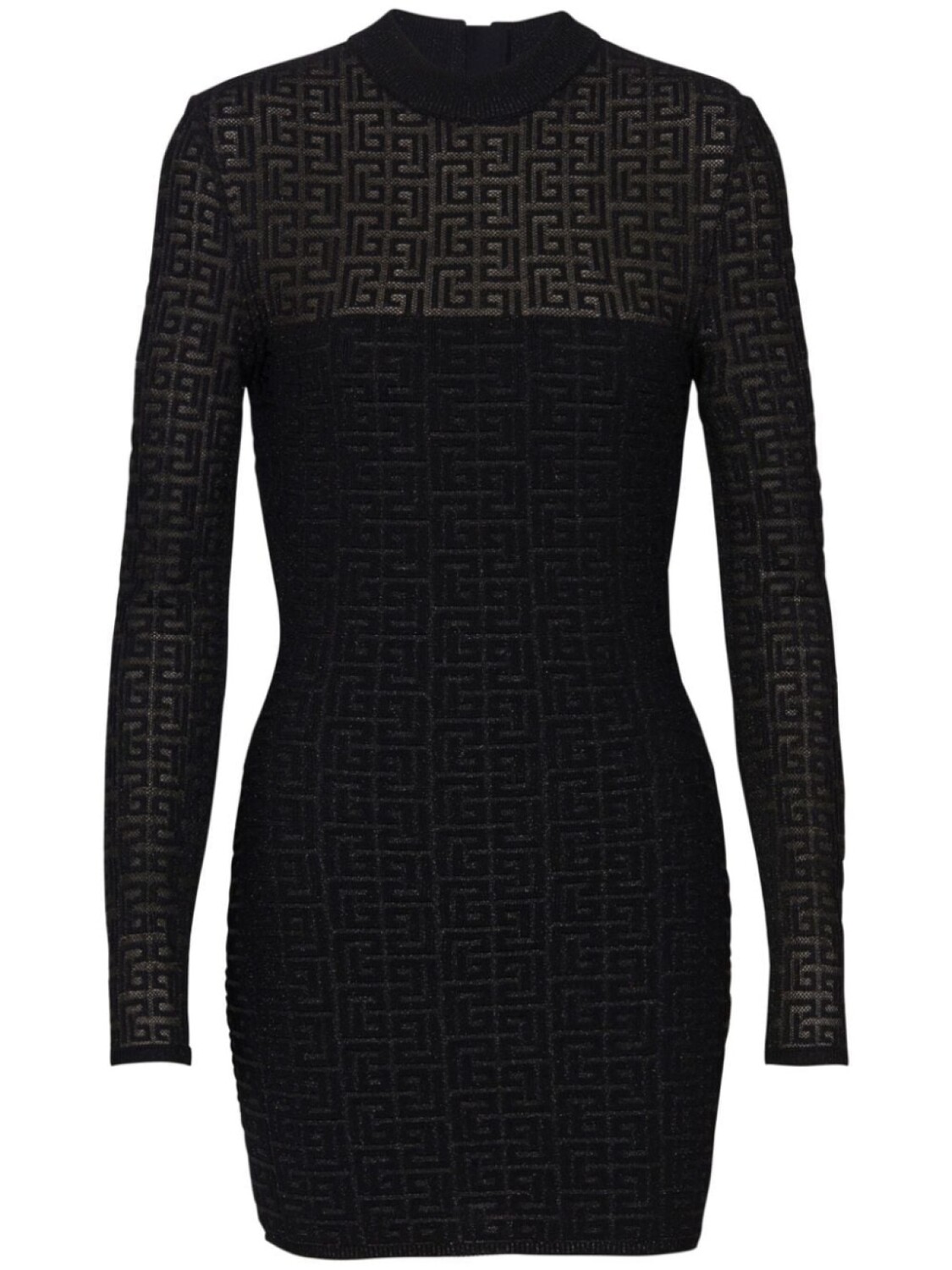 

Balmain трикотажное мини-платье PB Labyrinth, черный