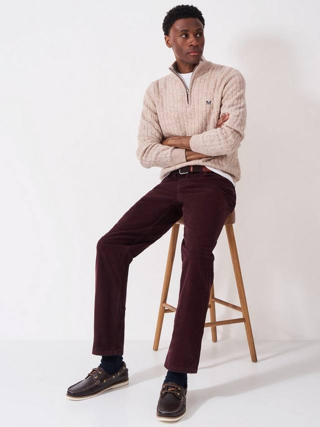 

Брюки Parker из вельвета Crew Clothing, Burgundy Red