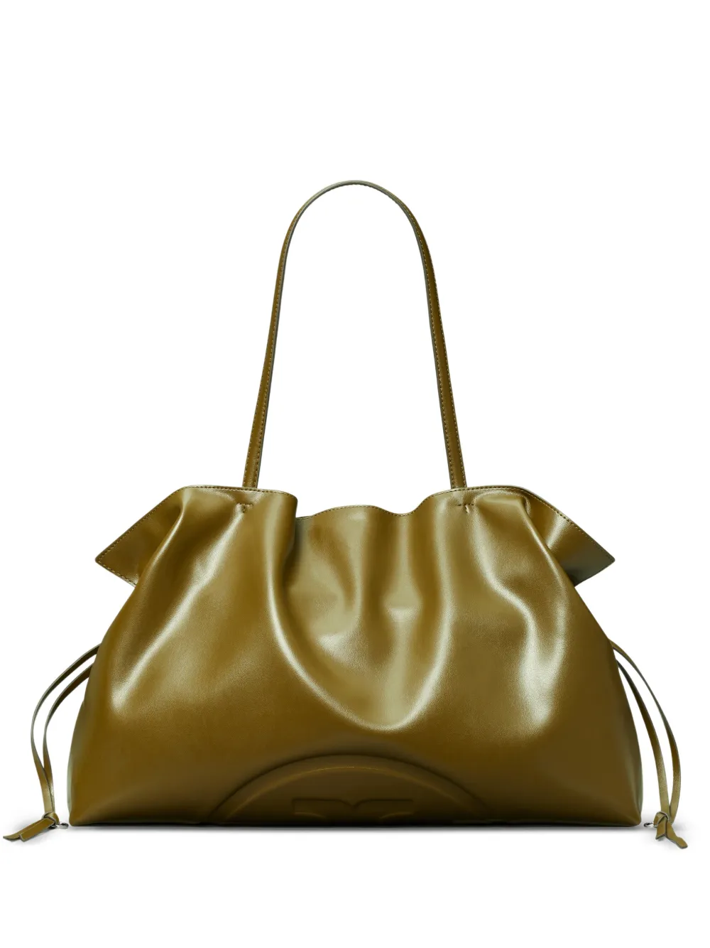 

Сумка-тоут Ella Natuura из переработанных материалов с логотипом и затягивающимся шнурком Tory Burch, зеленый