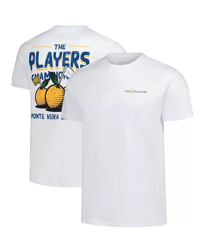 

Мужская белая футболка THE PLAYERS Florida Orange с покраской в готовом виде Barstool Golf