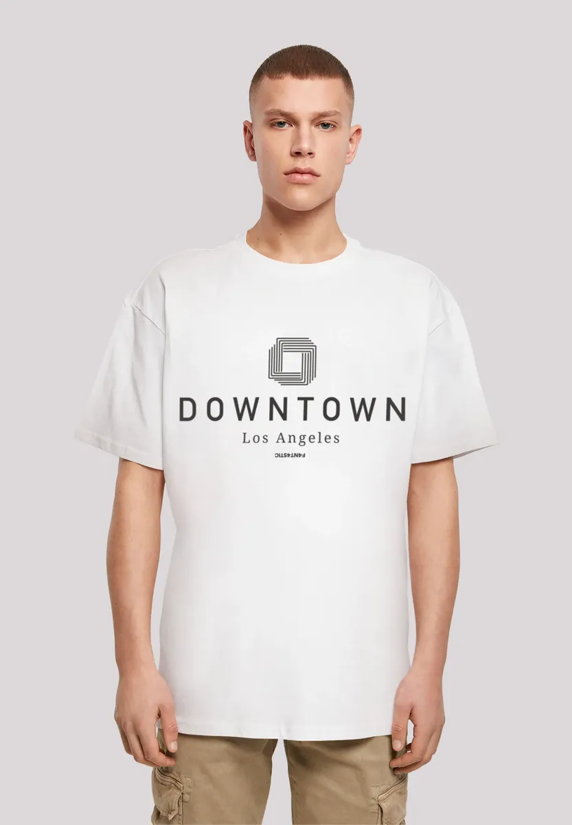 

Футболка F4NT4STIC "Downtown LA OVERSIZE TEE", принт, белый